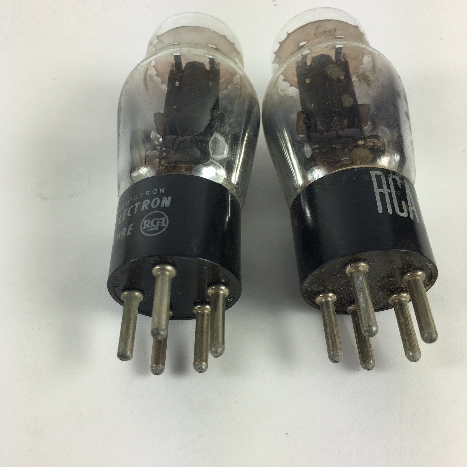 Lot of 2 : Type 80 RCA Radiotron Electron Silvertone 1 Vacuum Tubes 604 630