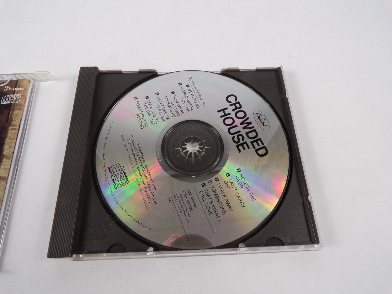 Crowed House Capitol CDP Mean To Me World Where You Live Now We're Getting CD#27
