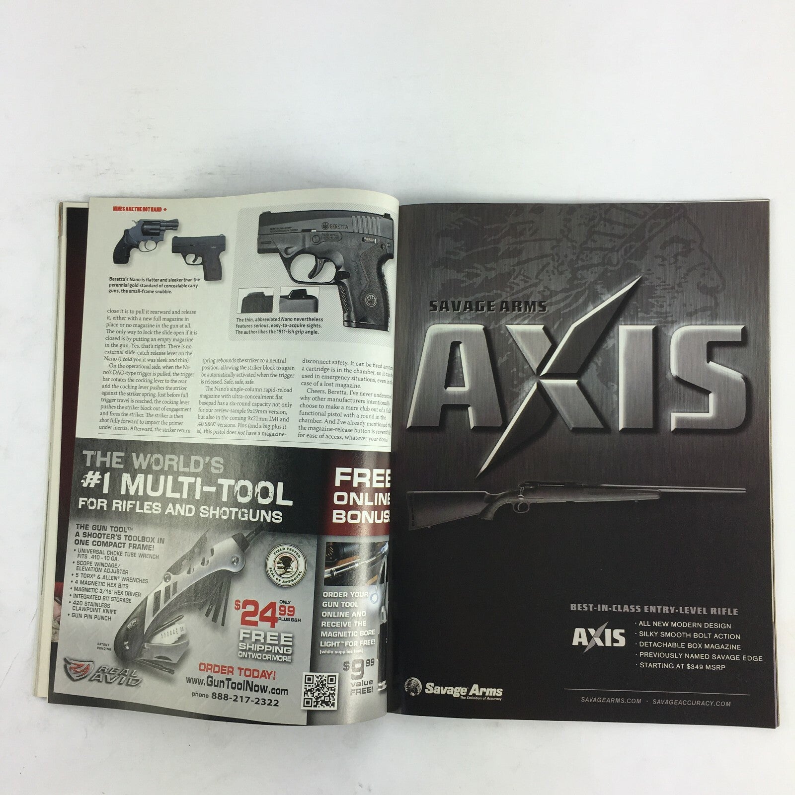 November 2011 Guns & Ammo Magazine Beretta's 9mmNano Martini-Henry The.375 Ruger