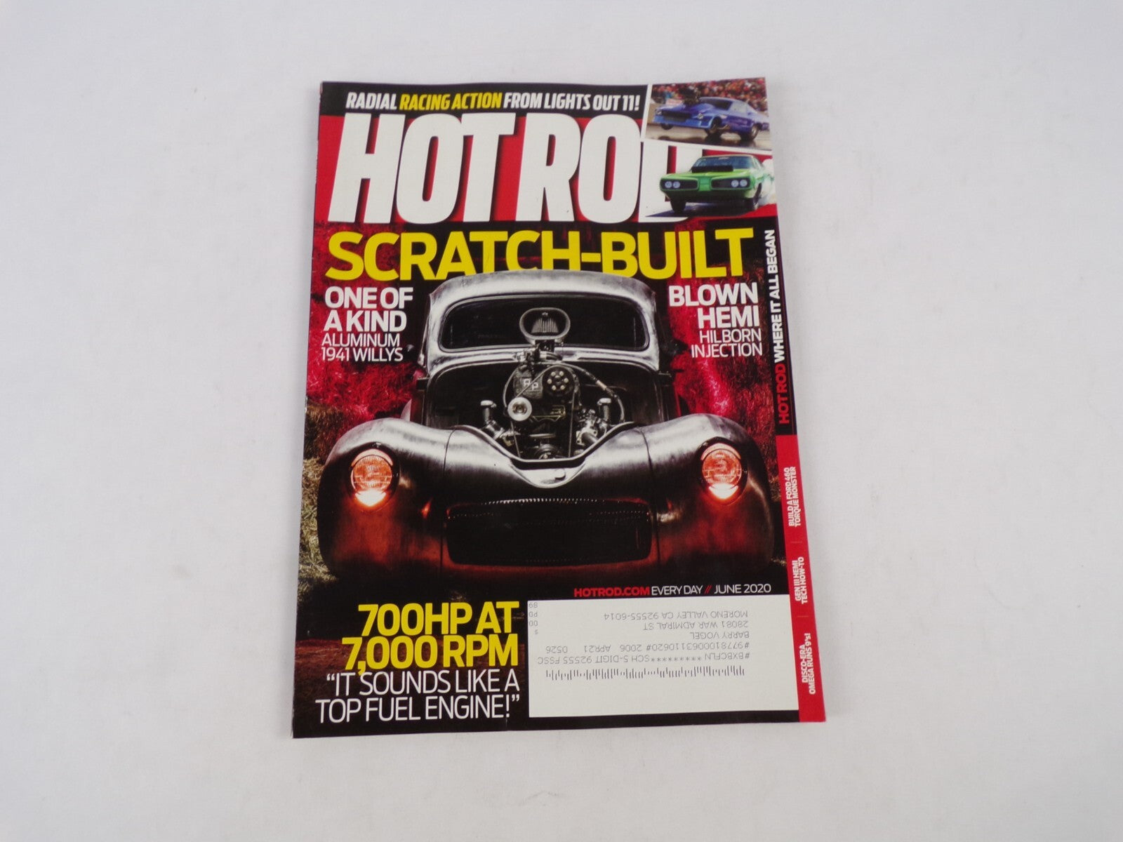 June 2020 Hot Rod Magazine  Hot Radial Racing Action From Lights Out It! Sctatch