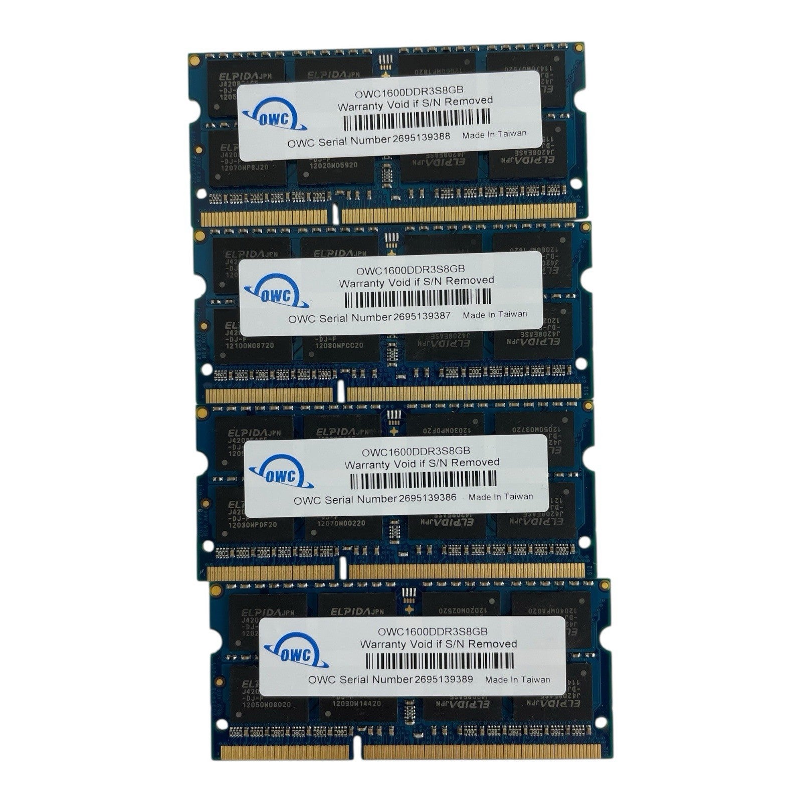 OWC 32GB (4X8GB) PC3-12800 DDR3-1600Mhz SODIMM Laptop Memory Ram
