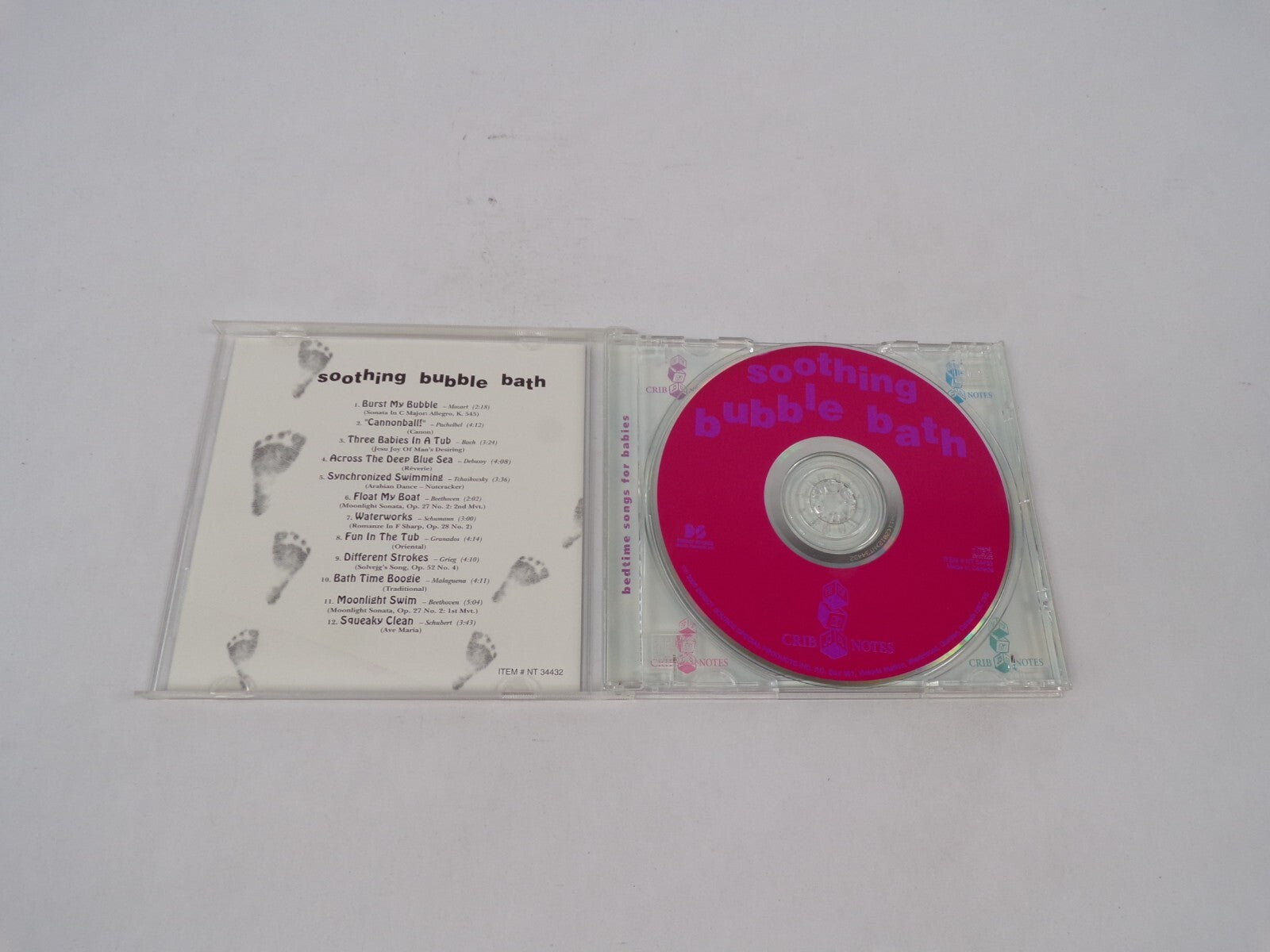 Soothing Bubble Bath Burst My Bubble Cannonball - Three Babies In A Tub CD#68