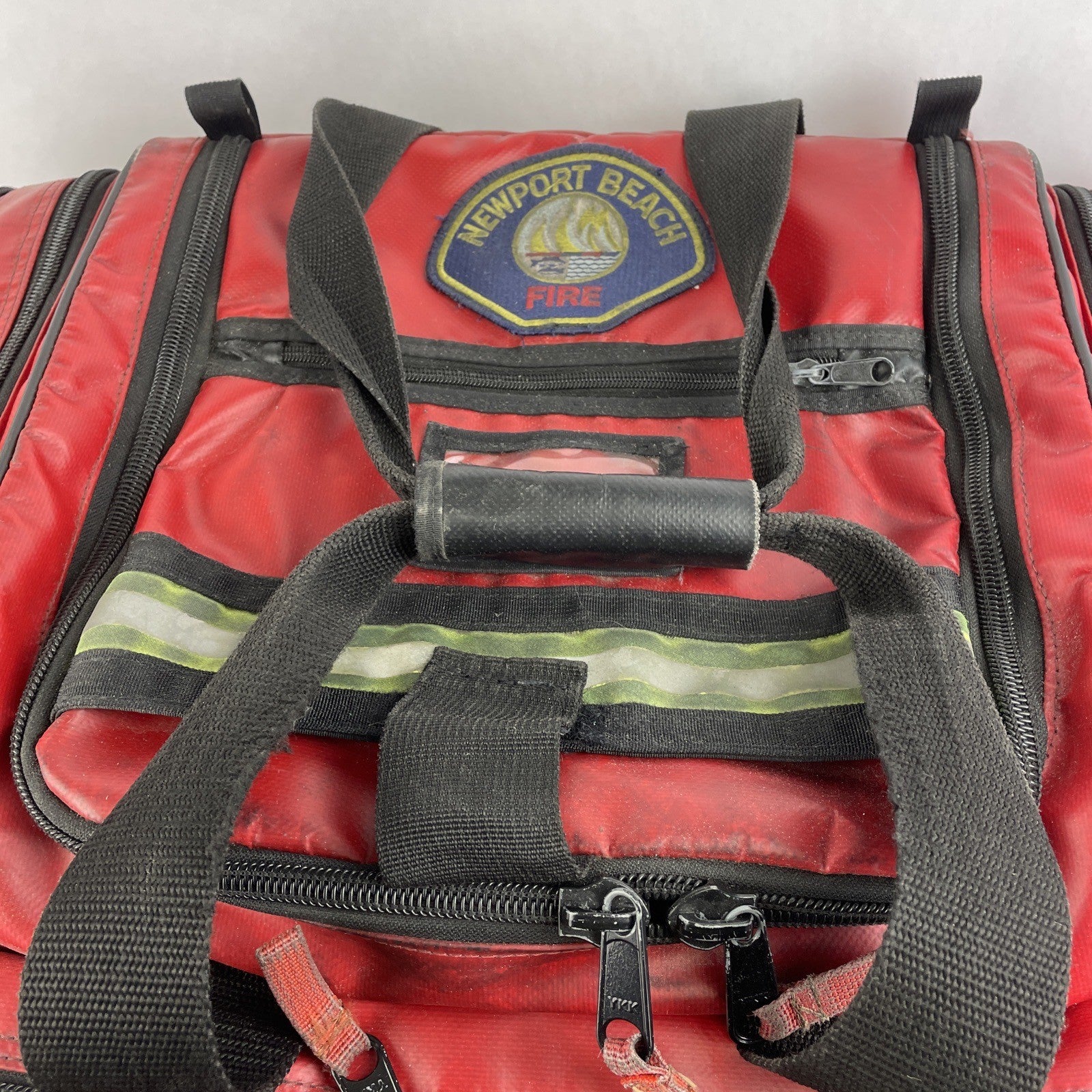 FIREFIGHTER Paramedic Equipment Padded Duffel Bag NEWPORT BEACH FIRE DEPT.  RARE