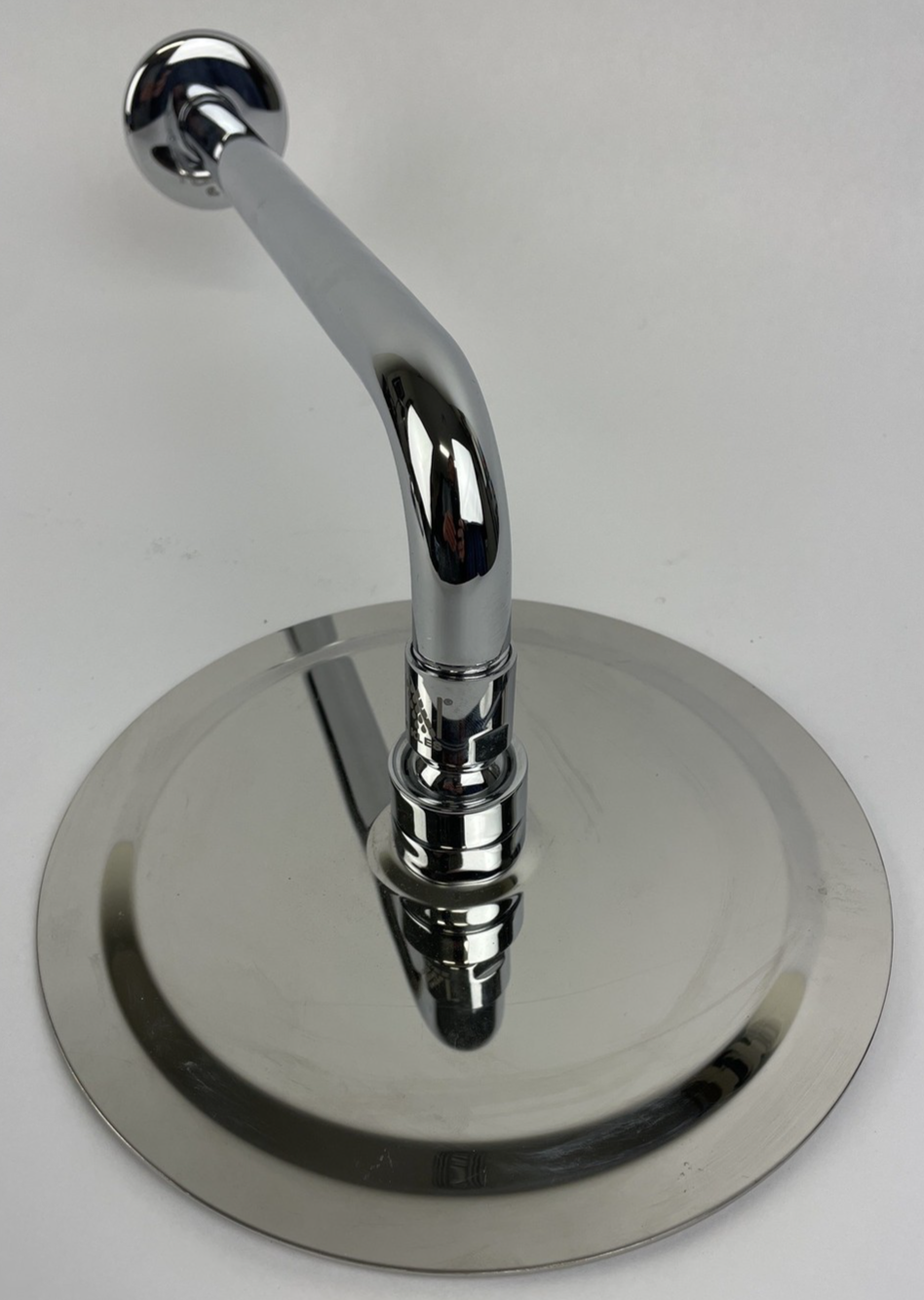 Nikles rainfall shower head with 12 inch extension arm and flange polished chrome 7.75 inch