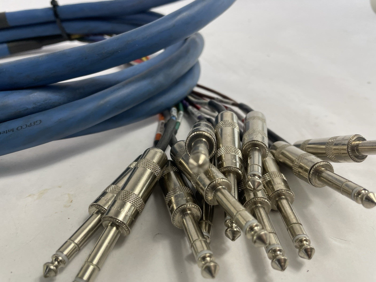 GEPCO  12 Channel Male 1/4" Phone to 3-Pin Neutrik XLR Female Male Snake Cable