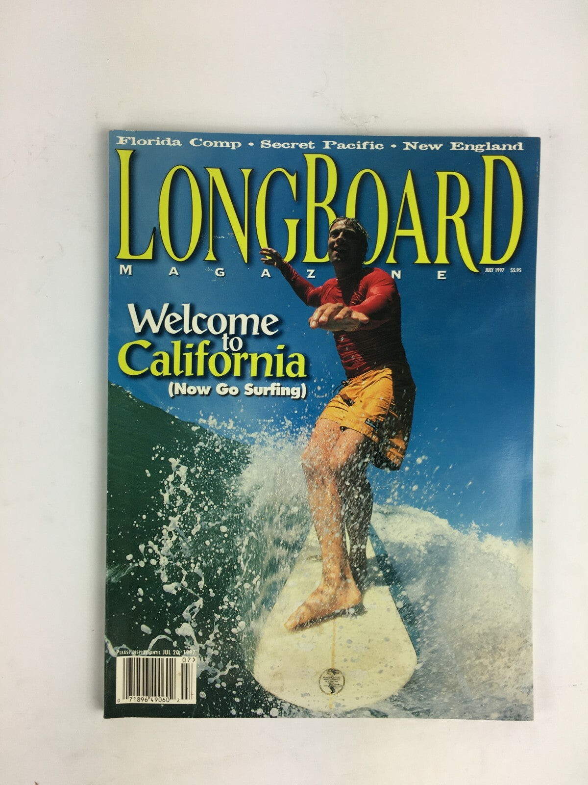July 1997 Longboard Magazine Welcome to California Now Go Surfing Florida Comp