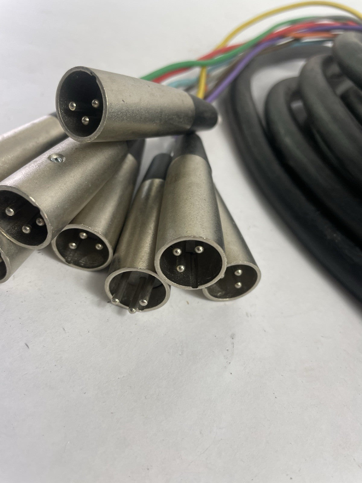 Wexler DB25 25-pin Analog D-Sub to 8 XLR3M Male Breakout Snake  25 ft  8 channel