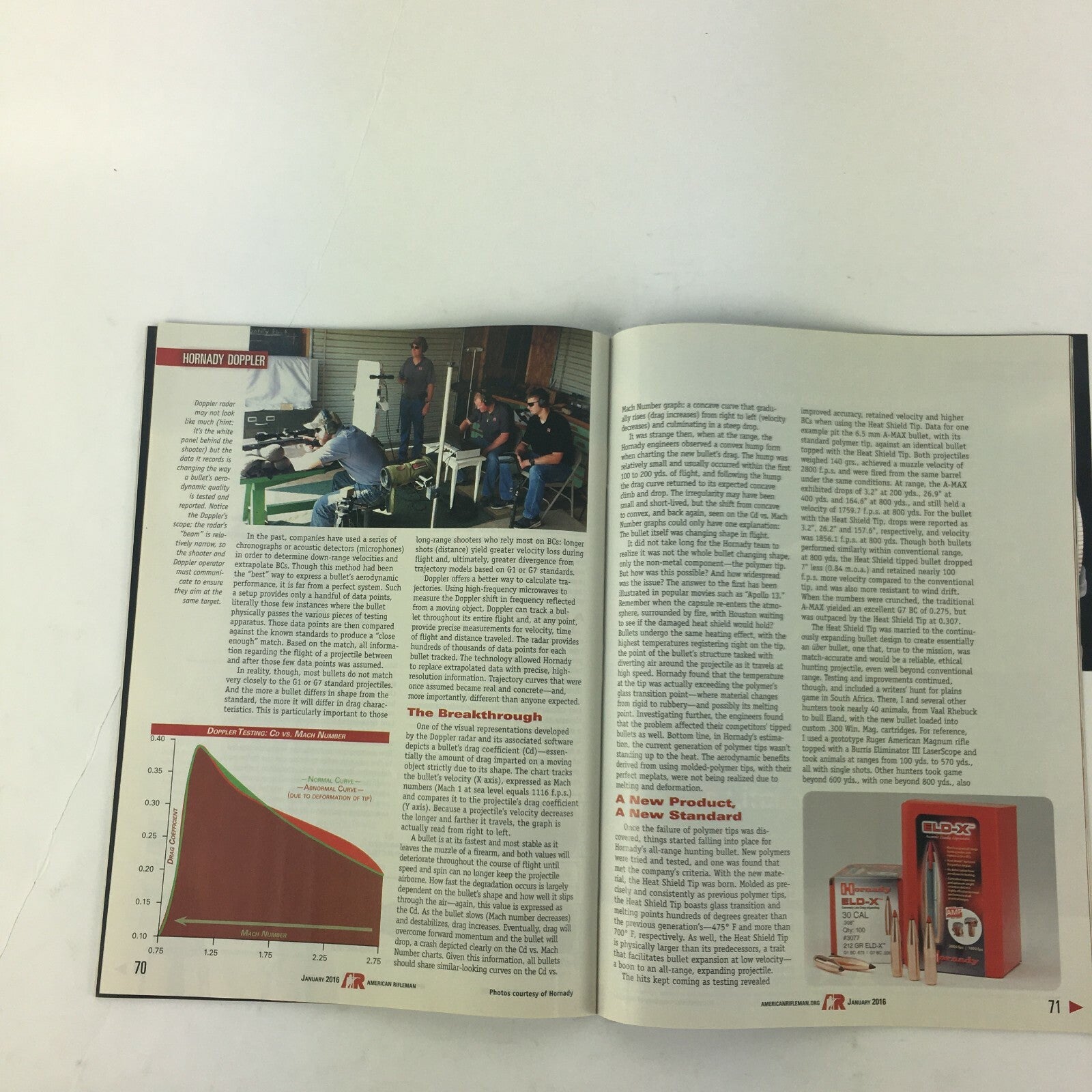January 2016 American Rifleman Magazine Hornady's ELD-X SilencerCo Osprey Micro