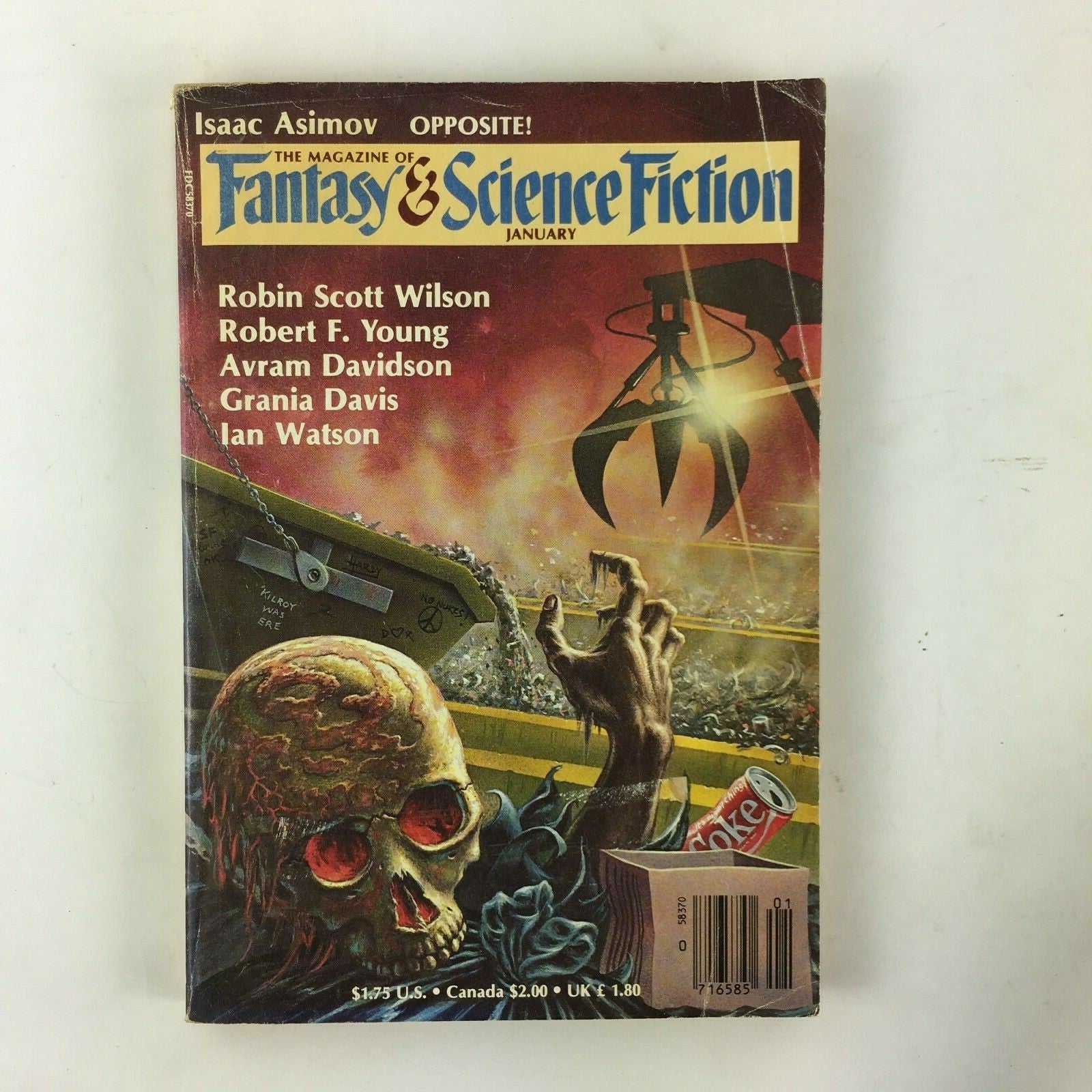 January Fantasy & Science Fiction Magazine Robin Scott Wilson Avram Davidson