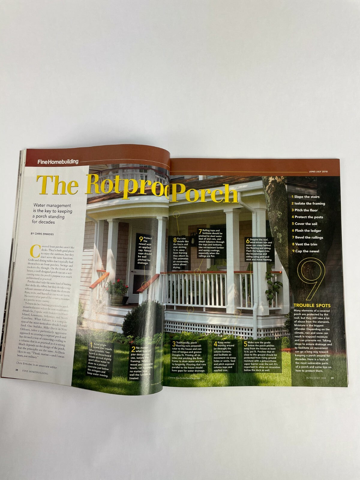 July 2010 Fine Homebuilding Magazine A Rotproof Porch Remodel Now Exterior #B