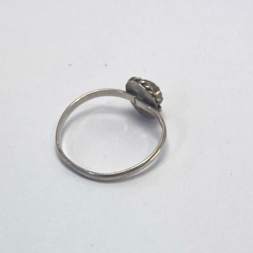 Dainty Native American Minimalist Mother Pearl 925 Sterling Silver Ring Sz 6.5