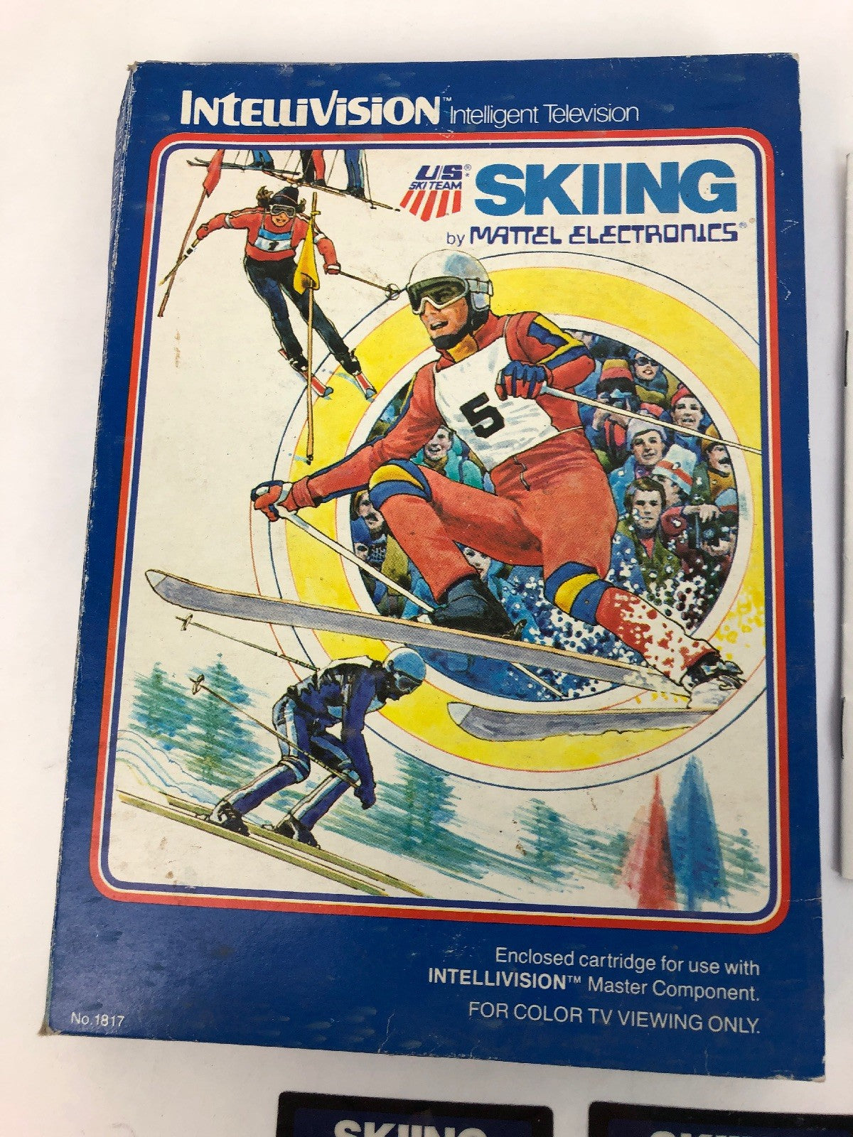 Mattel Intellivision Game SKIING 1980 Mattel Electronics Tested & Works w Box