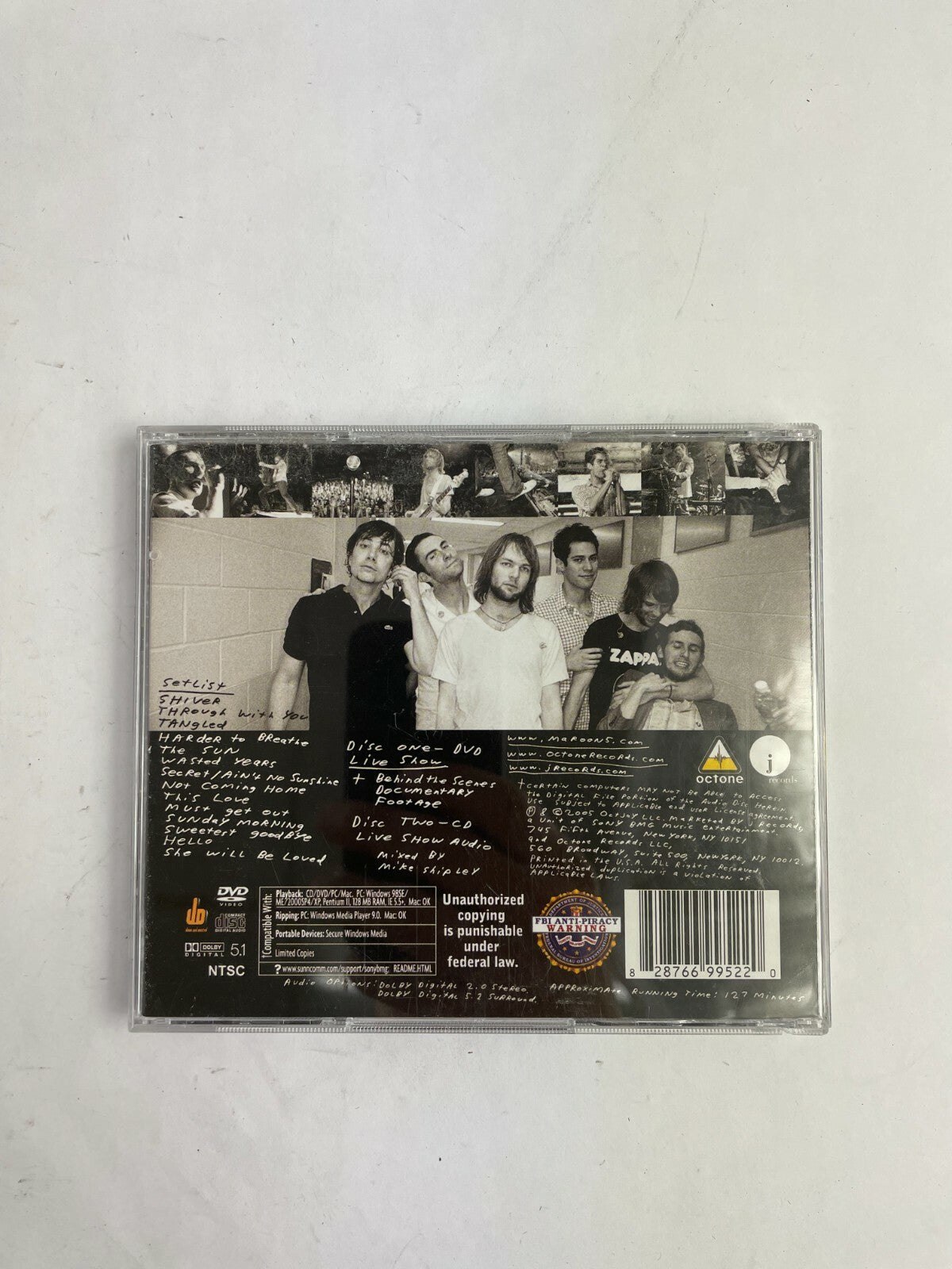 Maroon5 Live Friday The 13th Disc Q11