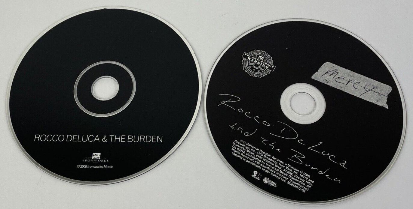 2 x ROCCO DELUCA AND THE BURDEN ~ "MERCY" (Audio CD, 2009) + Self Titled 2006