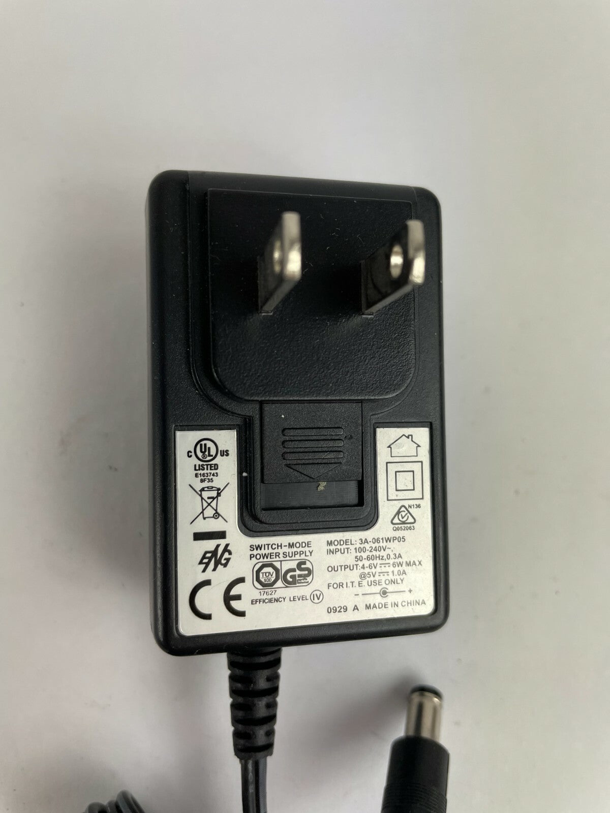 Genuine Ac Adapter 3A-061WP05 Output 5 V 1 A  Power Supply Adapter A83