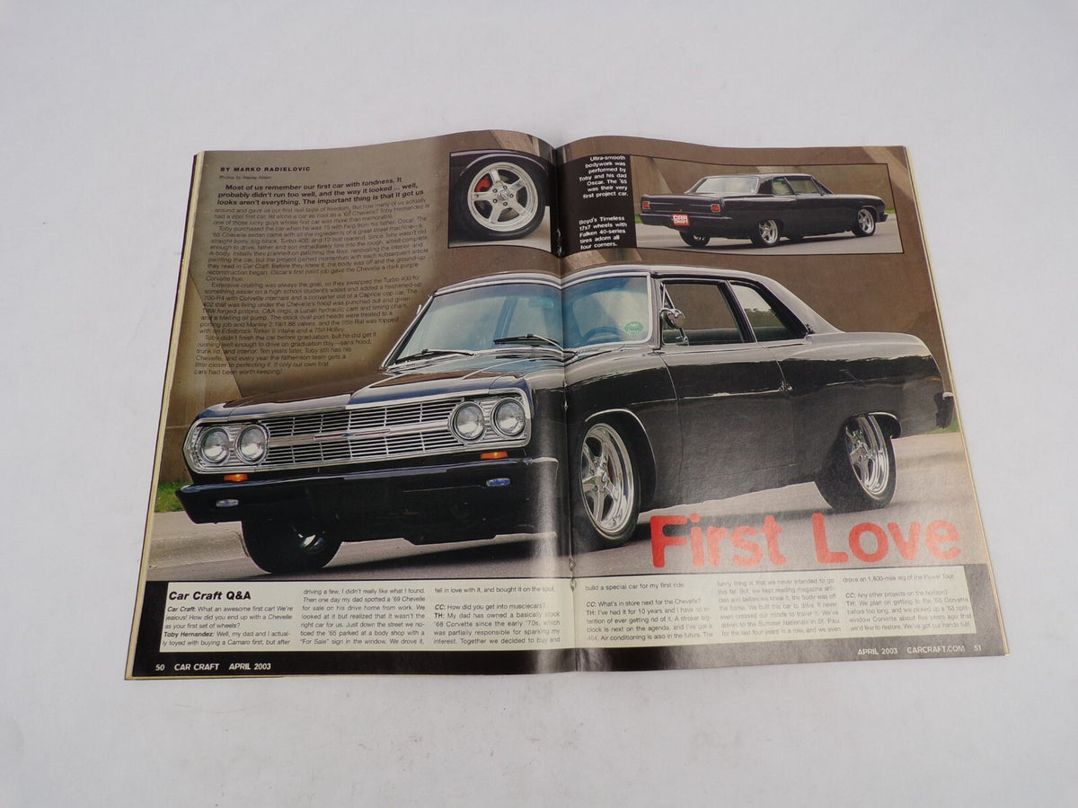 April 2003 Car Craft Paint Your Car At Home 10 Great Road Trips Wicket TunnelRam