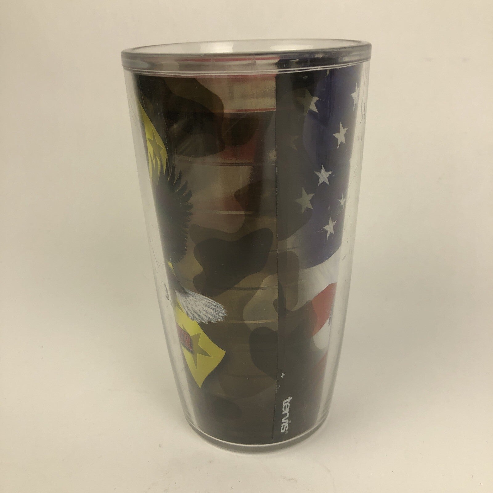 Tervis 24 Oz Tumbler Support Our Troops Guy Harvey Eagle America Flag Ribbon