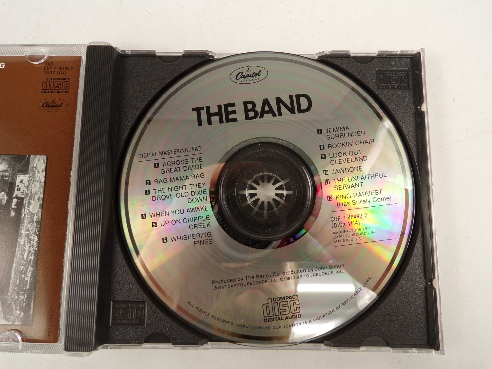 The Band Across The Great Divide Jawbone King Harvest Rockin' Chair CD#44