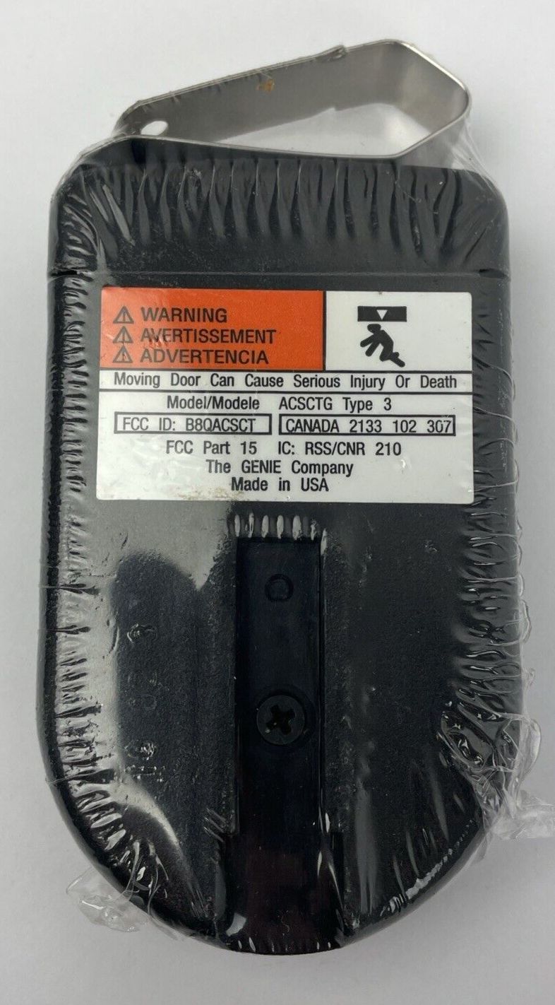 OEM Original Genie ACSCTG Type-3 Button Intellicode Garage Door Remote Control
