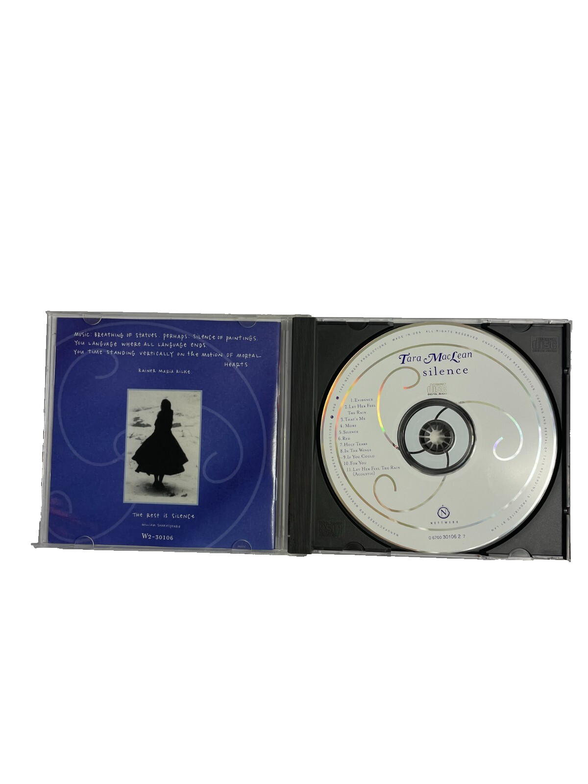 Tara MacLean Silence Evidence Let Her Feel The Rain That's Me More For You CD#10