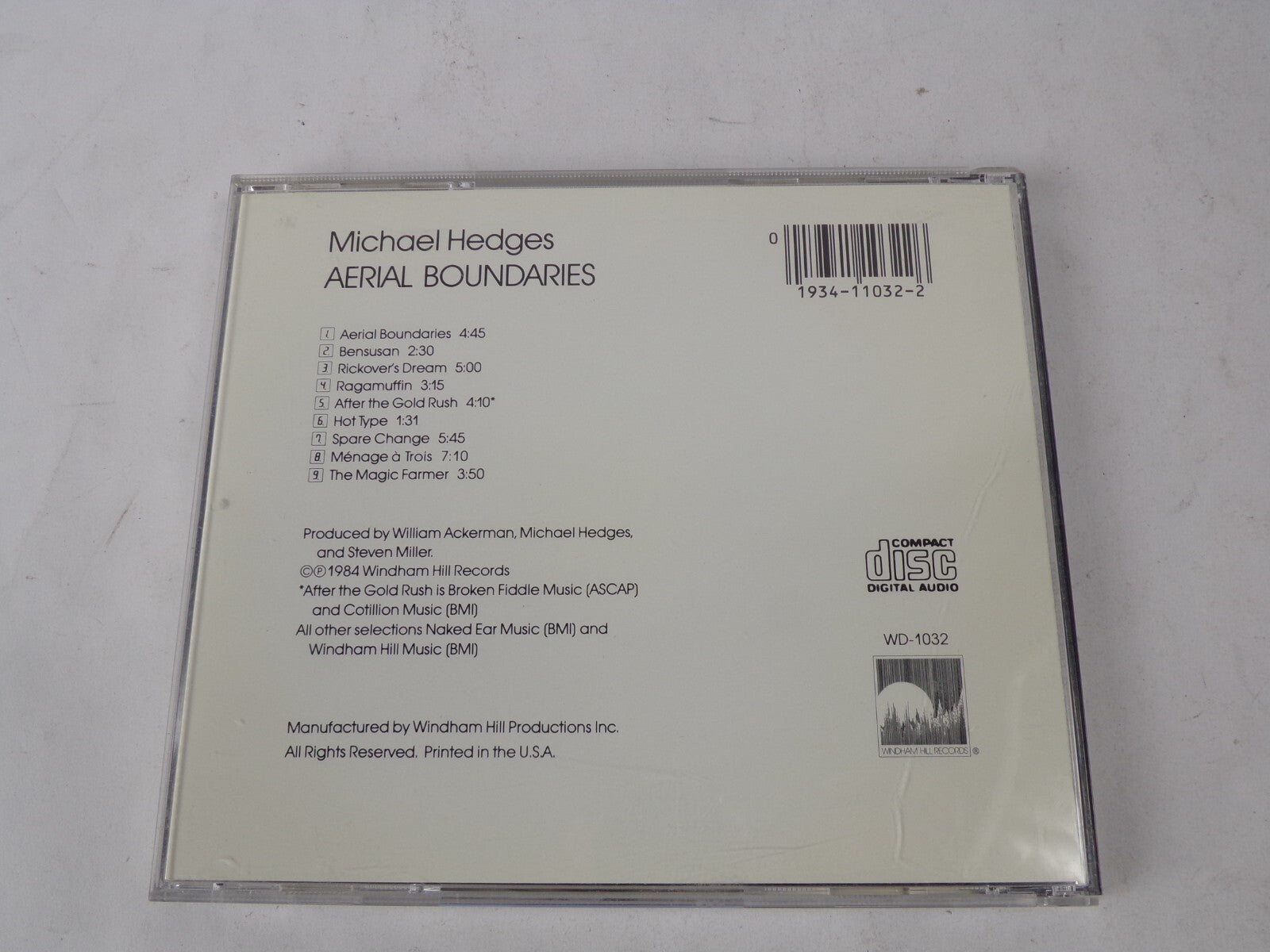 Michael Hedges Aerial Boundaries Aerial Boundaries Bensusan Rickover's DreaCD#41