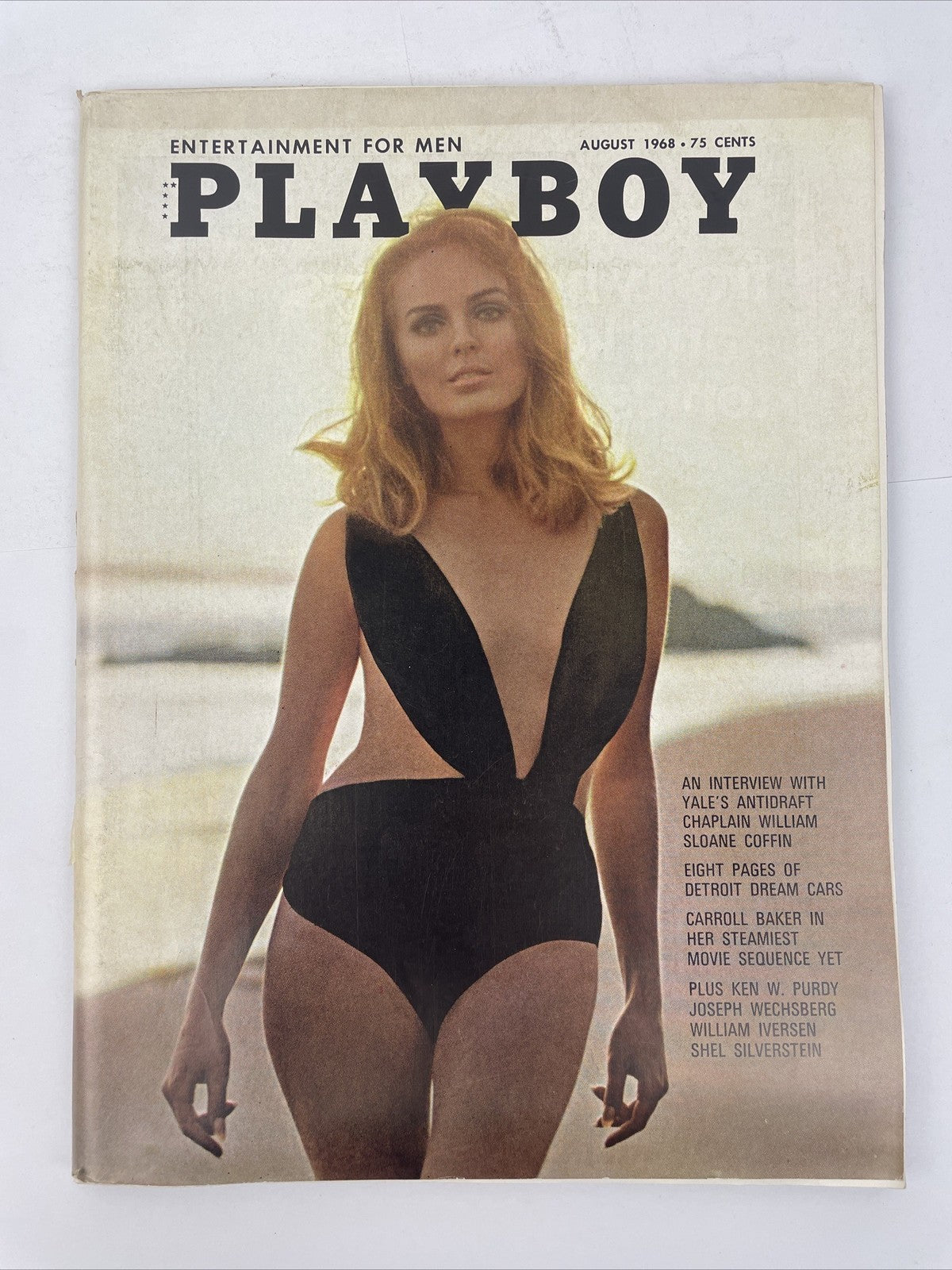 PLAYBOY AUGUST 1968 Gale Olsen Aino Korva Carroll Baker Dream Cars Vargas VGC