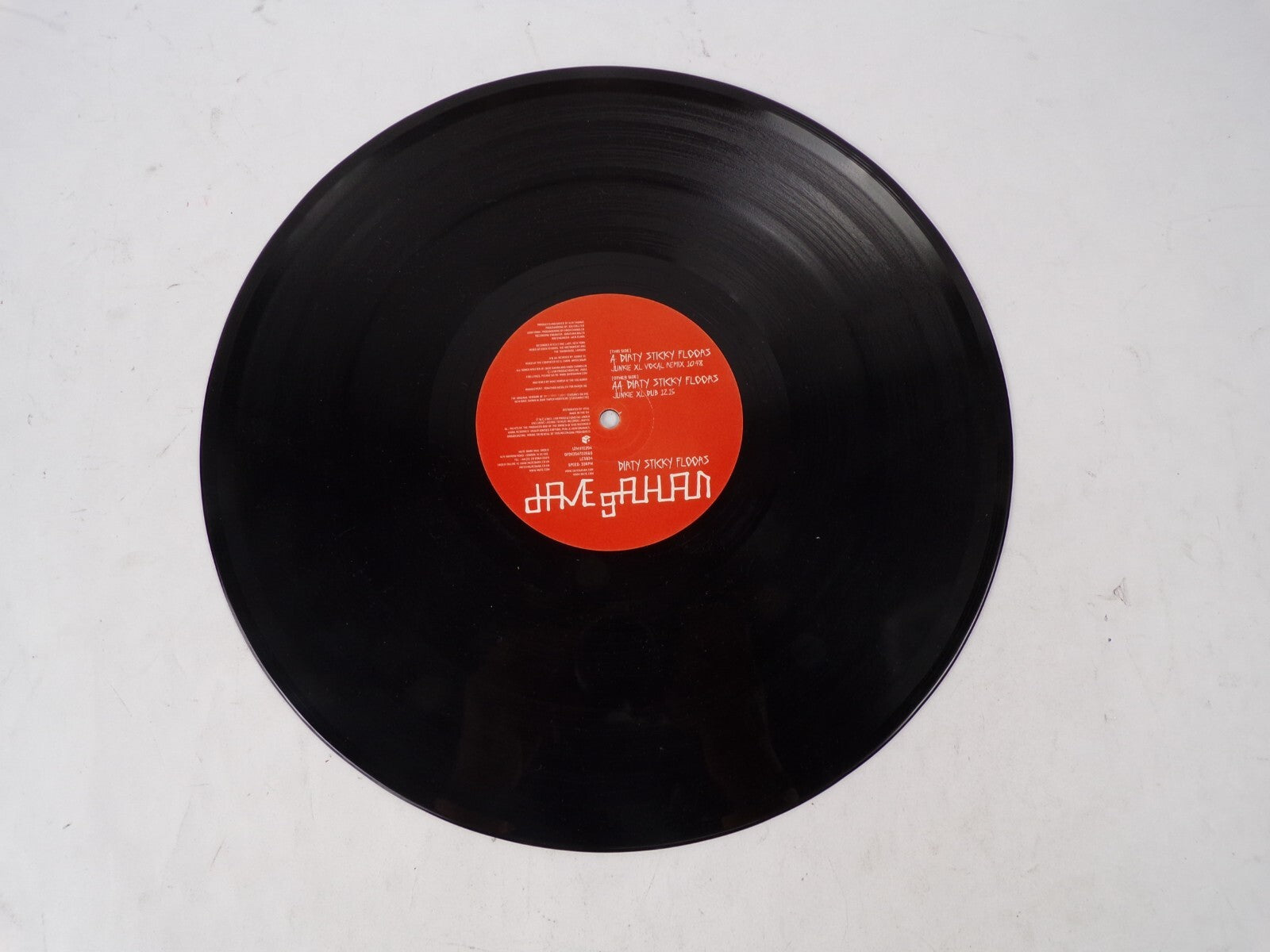 Dirty Sticky Floors Junkie XL Vocal Remix XL Dub Vinyl Record