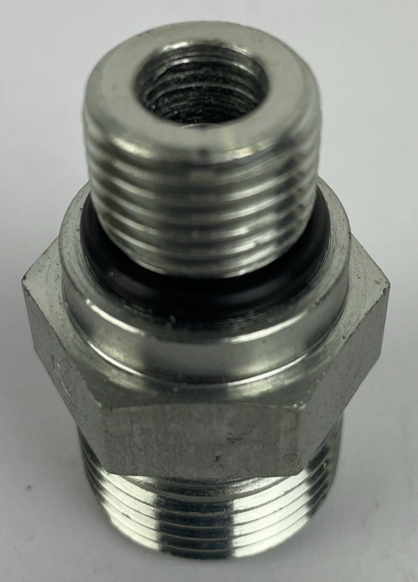 NOS OEM Parker Hydraulics 8-6 F5OLO-S Straight Thread Connector w Seal Lok