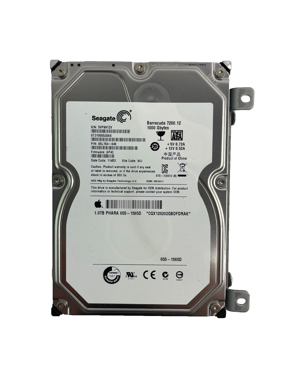 Seagate Model ST31000528AS Barracuda 1TB Internal Hard Drive Cache 32 MB