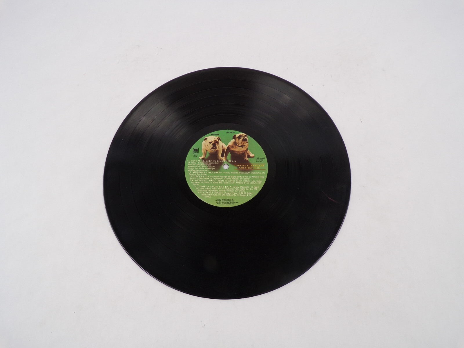 Captain & Tennille's Greatest Hits Love Will Keep Us Together Vinyl Record