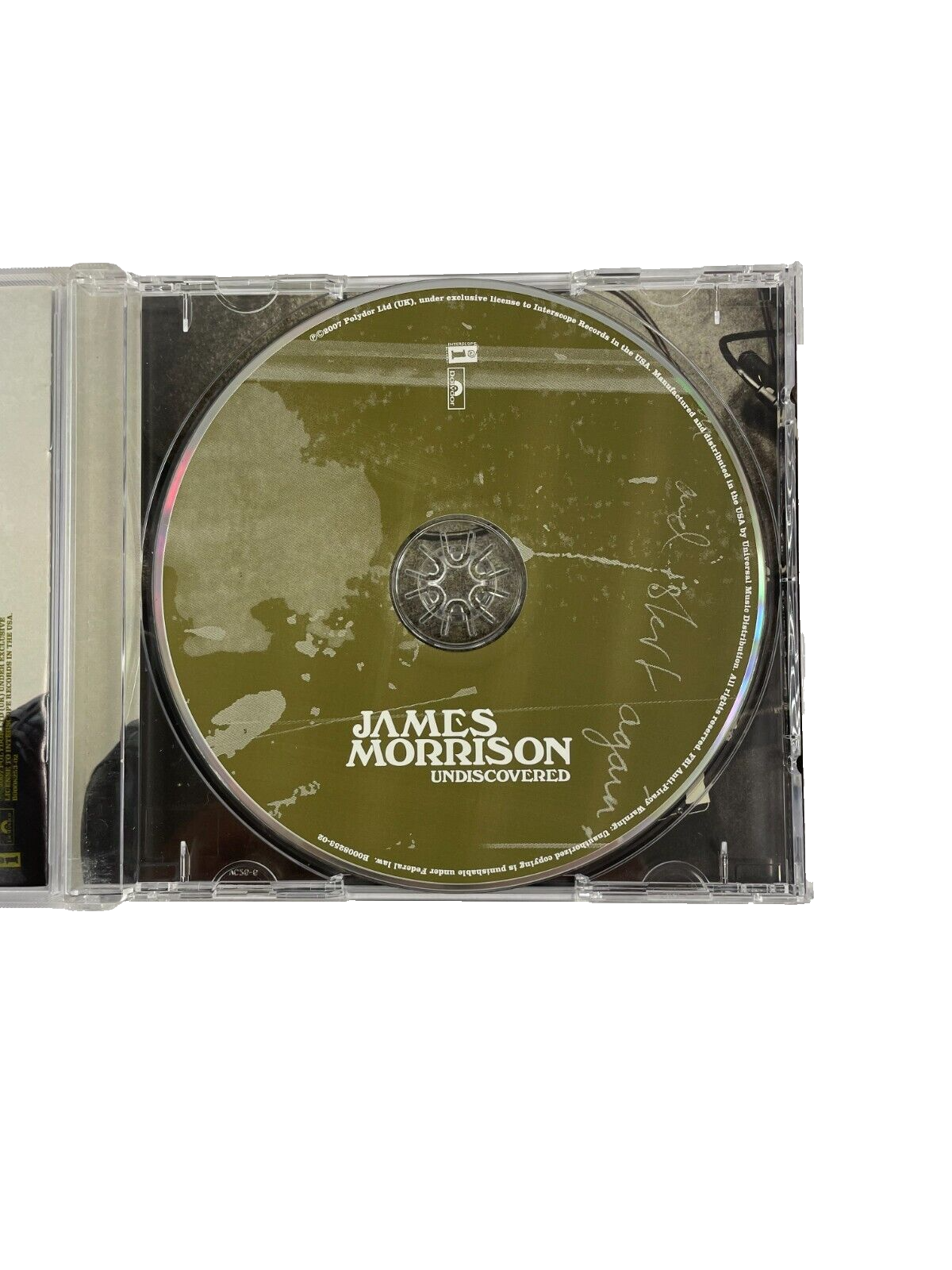 James Morrison Undiscovered Under The Influence You Give Me Something #M-N-O