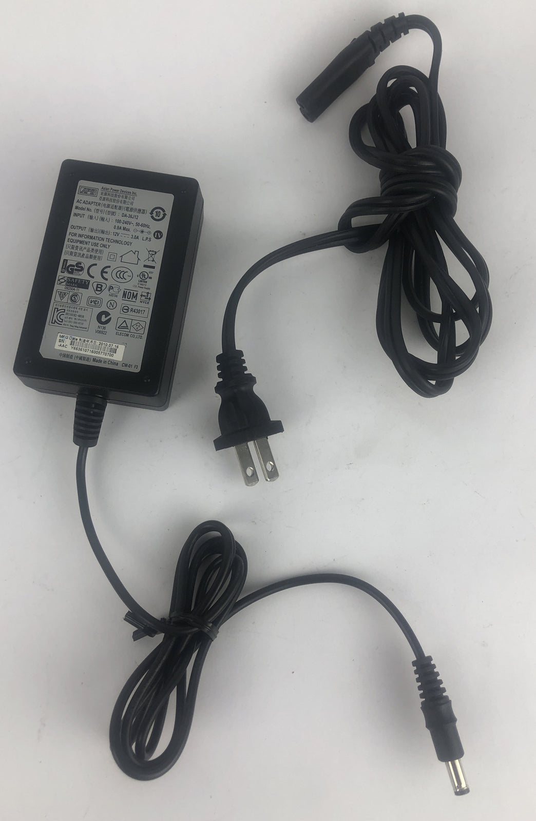 DA-36J12  AC Adapter for APD Asian Power Devices Inc DA-36J12      A16