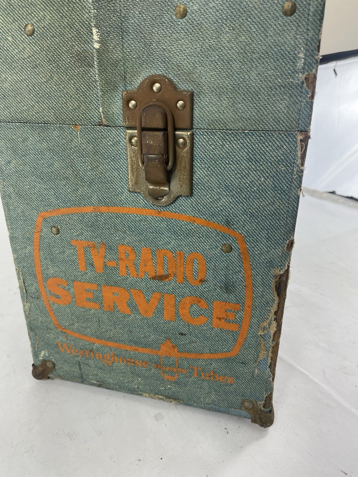 Vintage Westinghouse Tube TV Radio Service Repairman Toolbox Carrying Case