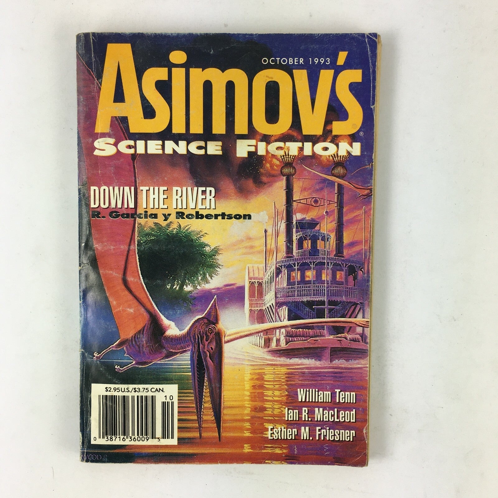 October1993 Asimov's Science Fiction Magazine Down The River R.Garcia yRobertson