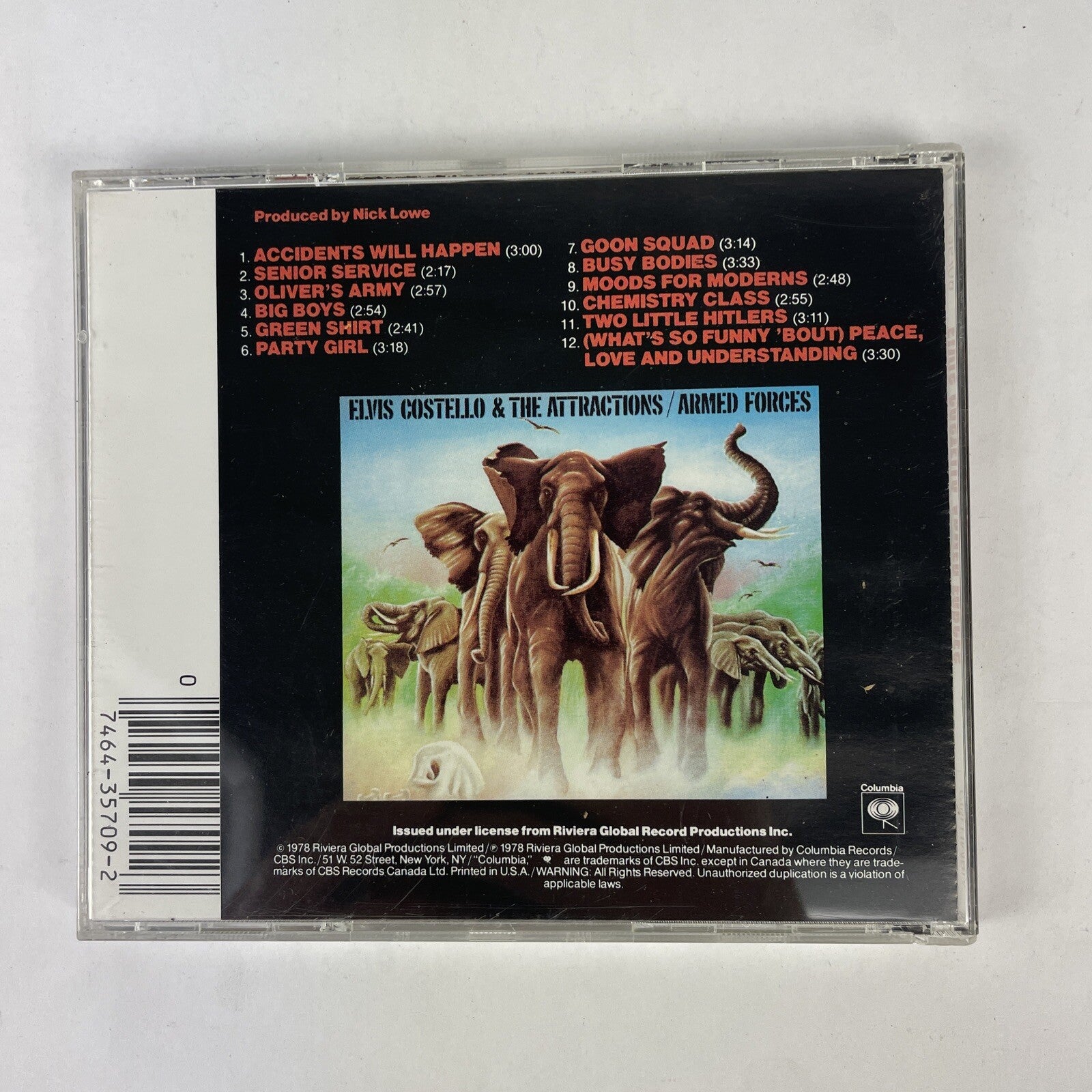 Elvis Costello - Armed Forces CD #28 