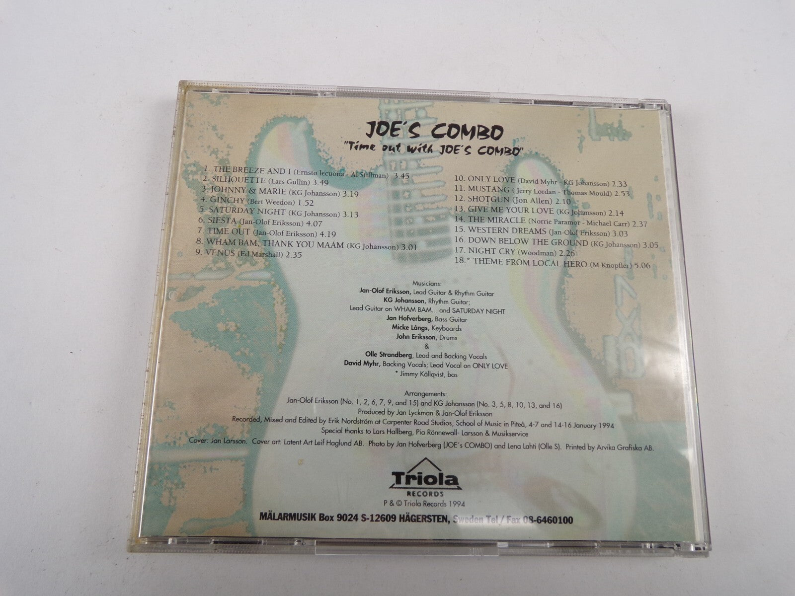 Joe's Combo Time Out With Joe's Combo The Breeze And I Time Out CD#1