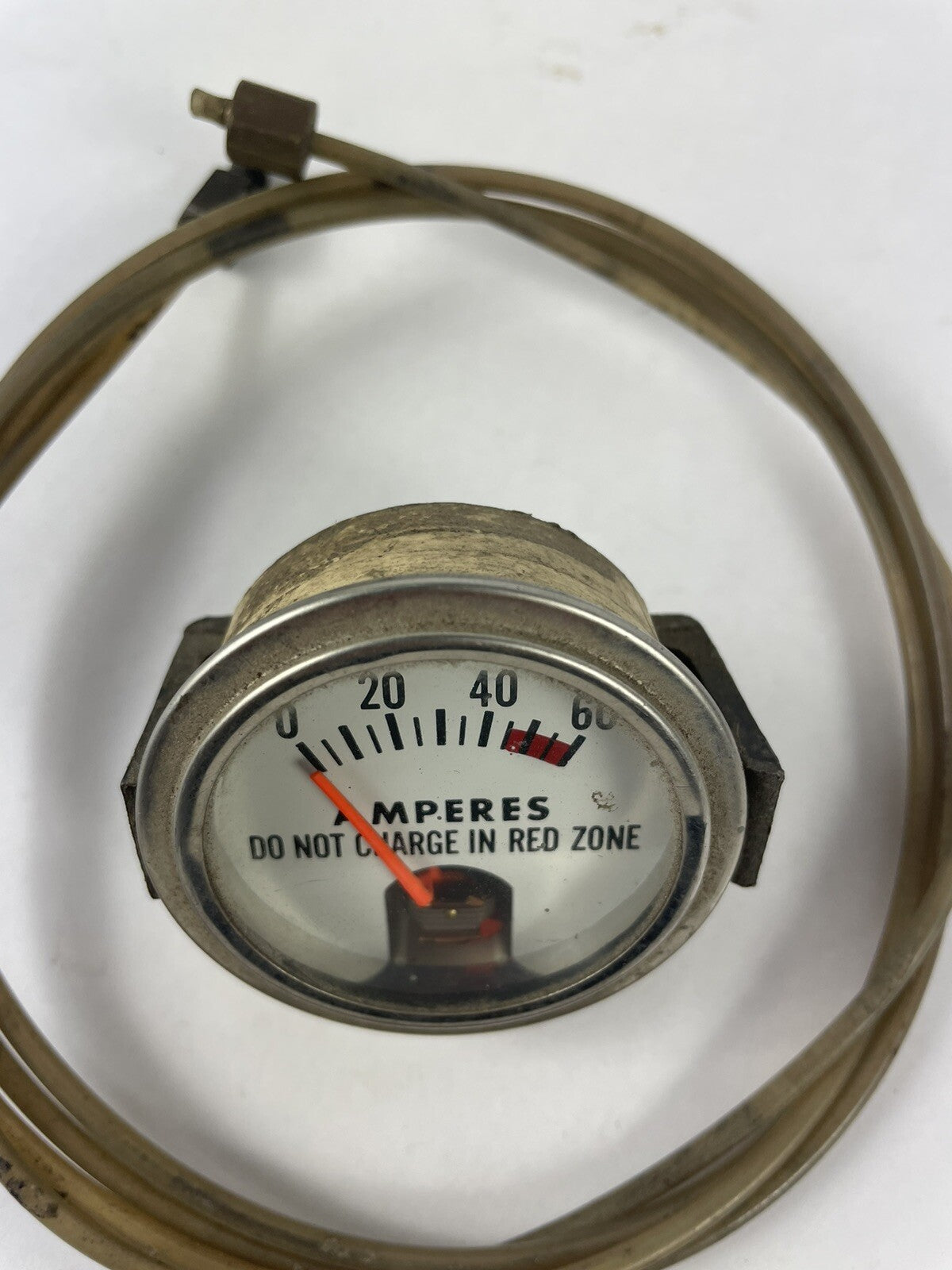 ANALOG PANEL MOUNT METER 0-60 AMPS FARIA  4012-5-35, GAUGE 2-1/2IN