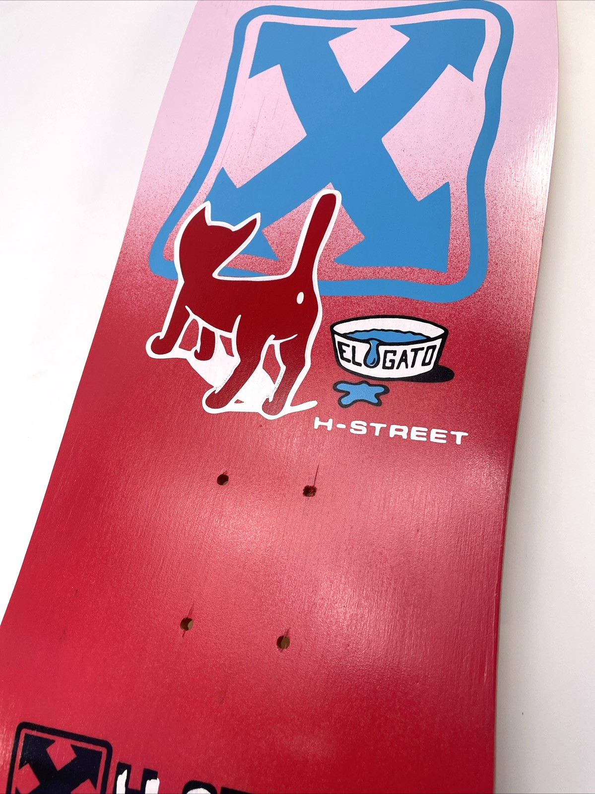 H-STREET Eddie El Gato Elguera Kitty Reissue Skateboard 80s Wood Hell Concave