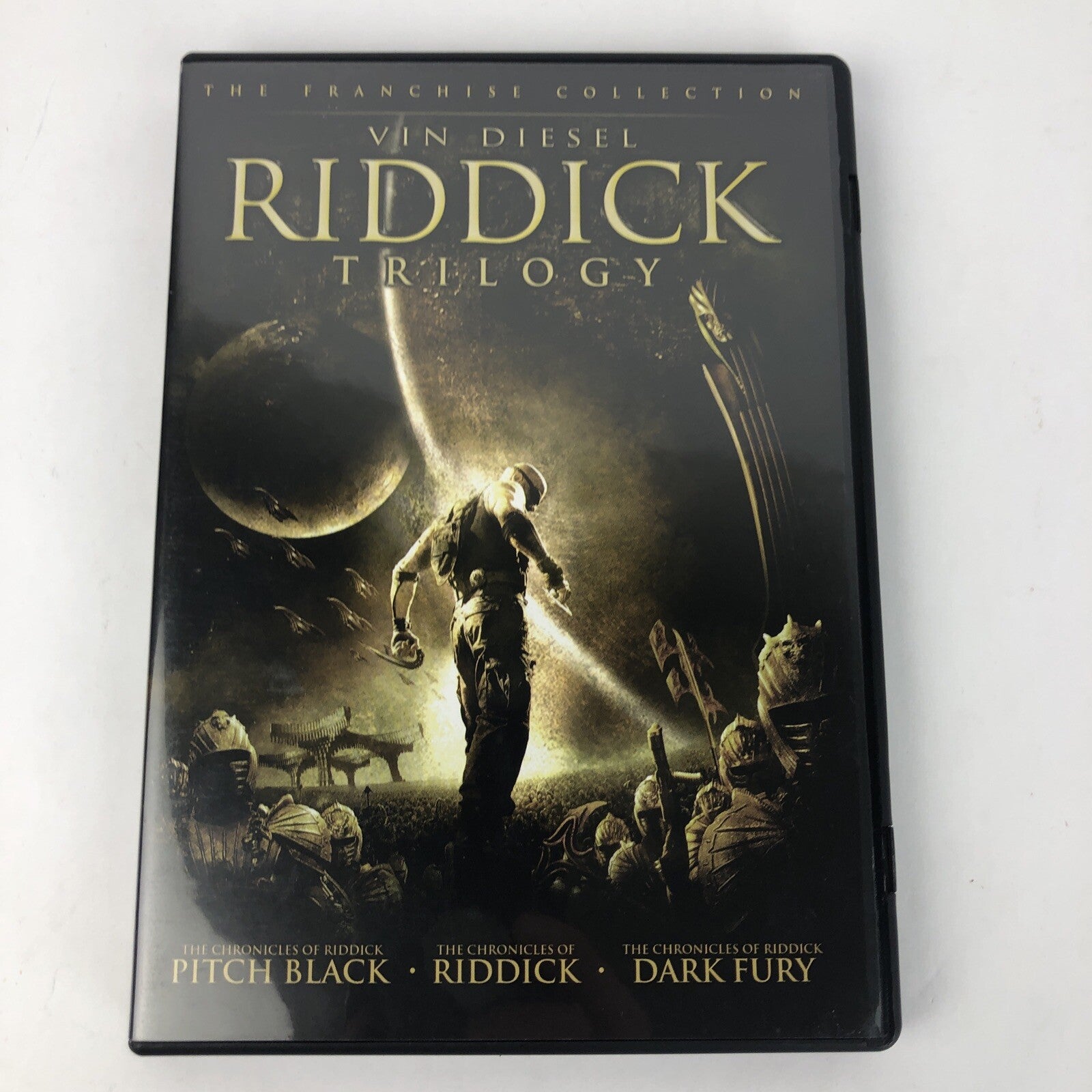 Riddick Trilogy (DVD, 2006) Pitch Black, Riddick, Dark Fury * Mint Discs