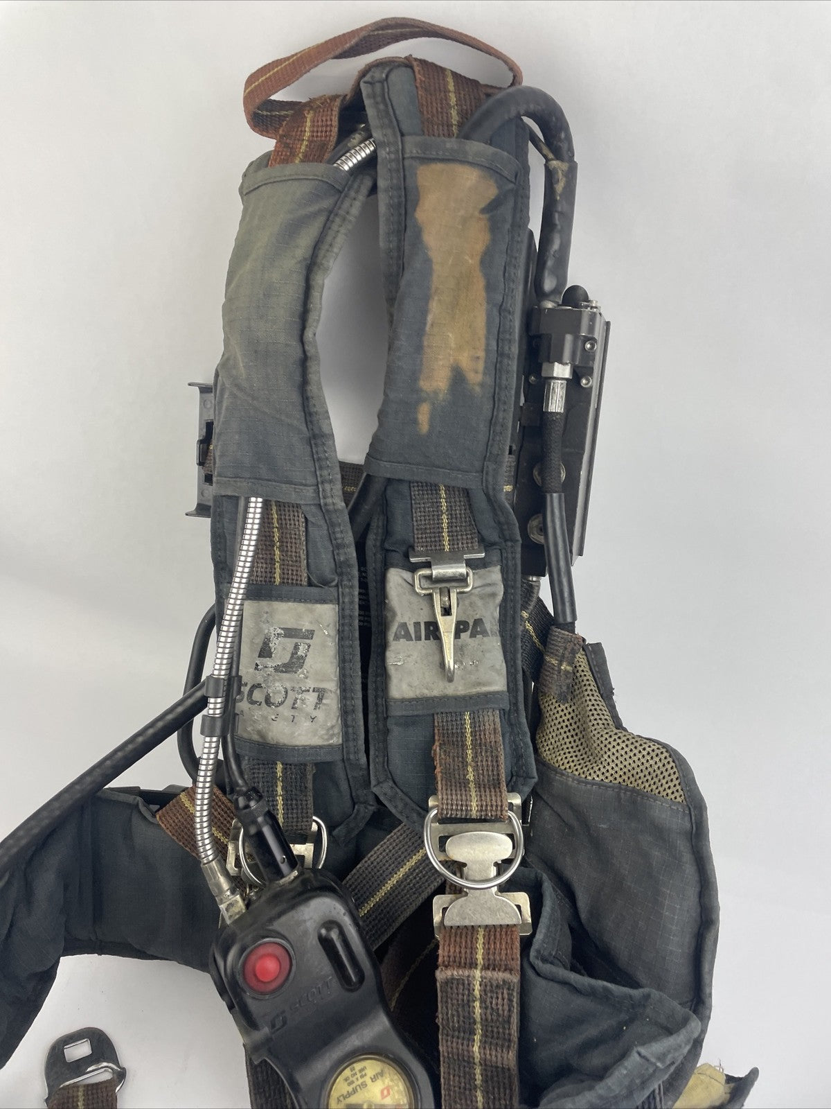 SCOTT SAFETY 4.5 4500 SCBA Air Pack Harness EZ-Flow Air Pak Plus with Sensor   e
