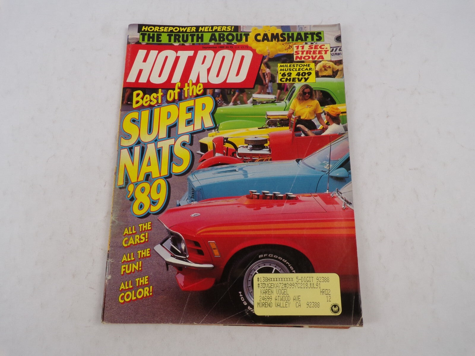 July 1991 Hot Rodding Magazine Best Of The Super Nats '89 The Truth About Camsh