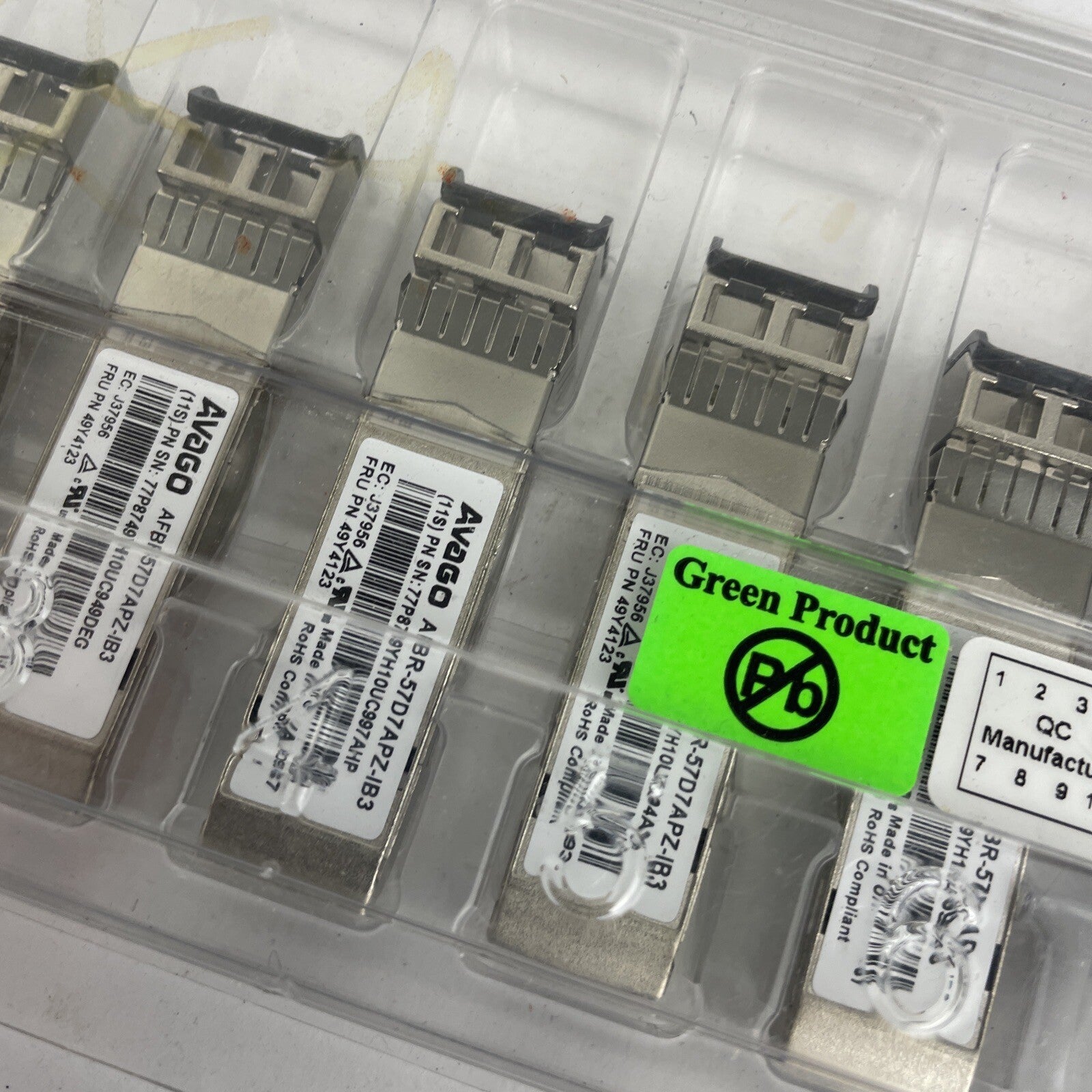 LOT of 10 x Avago | AFBR-57D7APZ-IB3 | 8Gb SFP mini-GBIC Transceiver Module