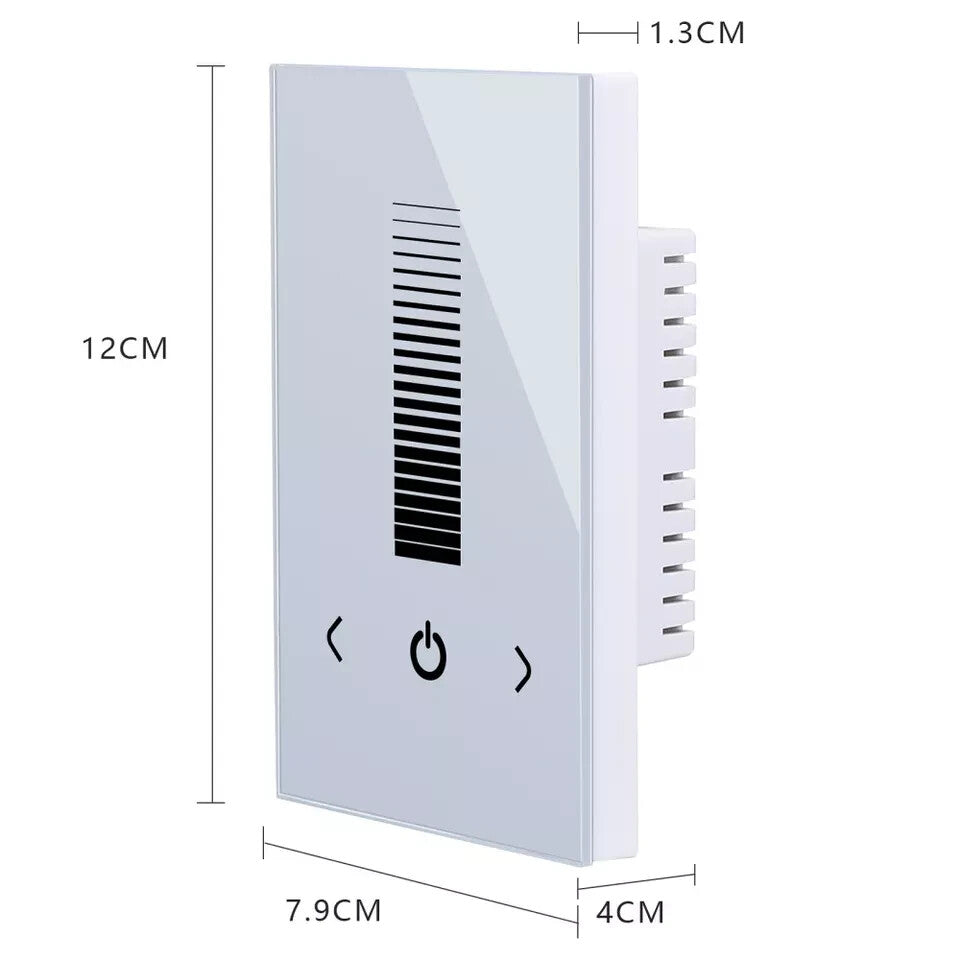 SIM wall mount LED dimmer 1 zone 12-24V controller NTCRL-1C-WH-12-24V lighting control switch