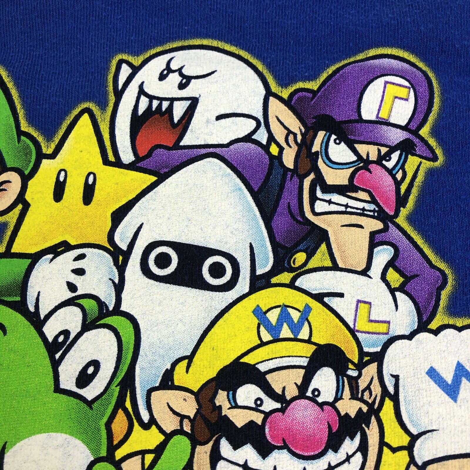 VINTAGE 2014 NINTENDO SUPER MARIO BROS T-SHIRT SIZE YOUTH L(7) LOOK
