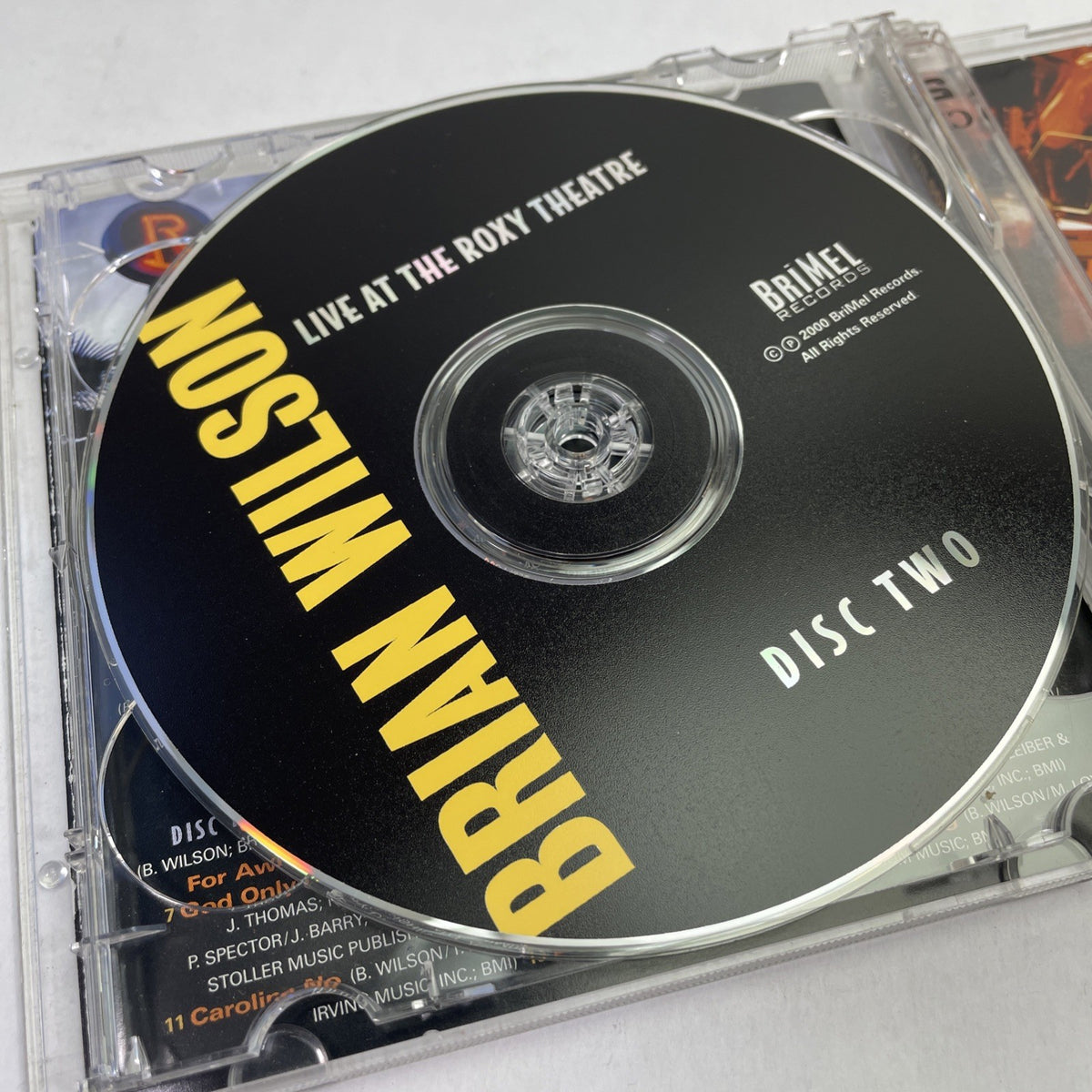 BRIAN WILSON - LIVE AT THE ROXY THEATRE - 2 CD Set 2000 BRIMEL RECORDS
