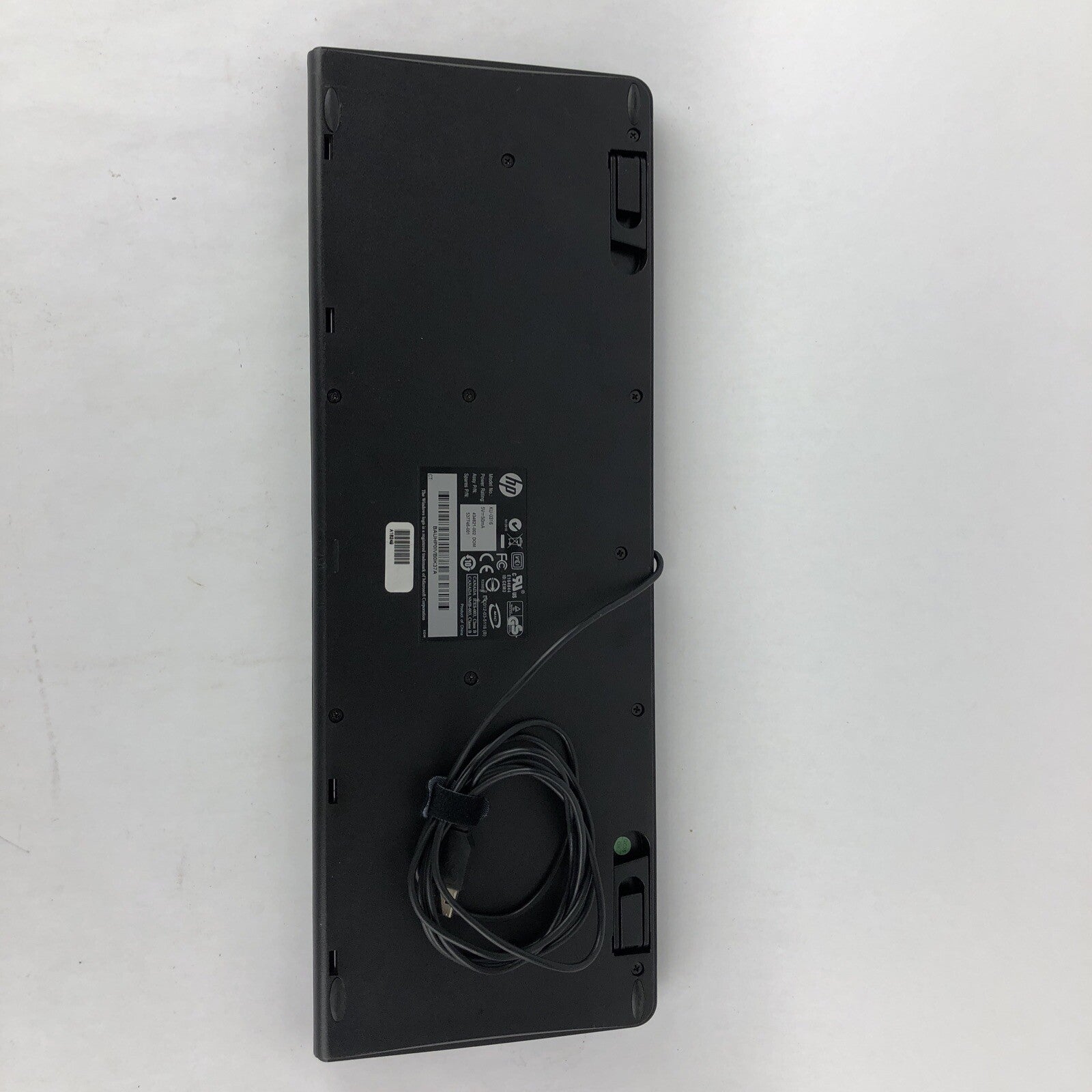 Clicky Keyboard HP KU-0316 Black/Silver USB Wired Tactical Feel - Free shipping