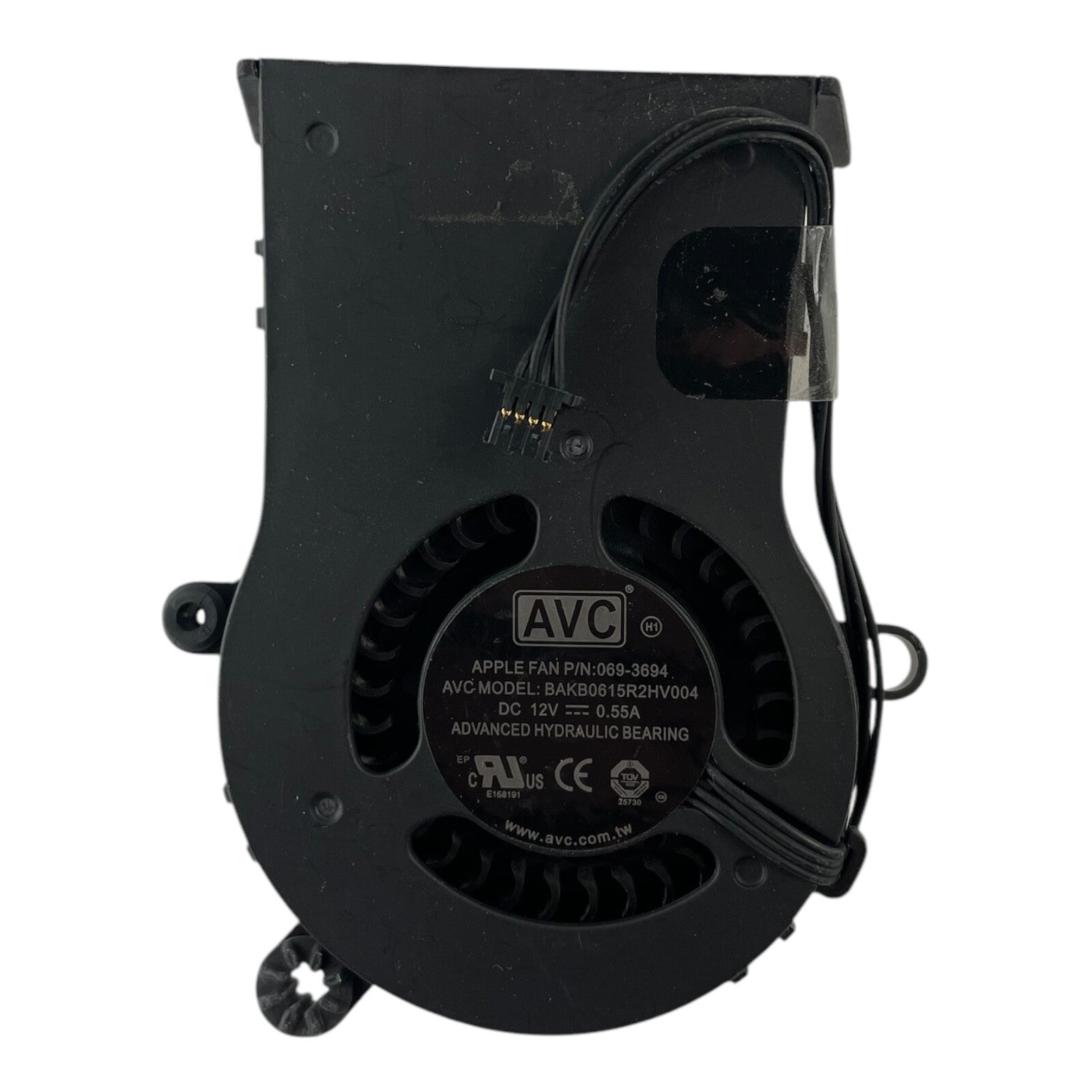 AVC Apple Fan P/N 069-3694 Model BAKB0615R2HV004 DC12V - Wire CPU Cooling Fan