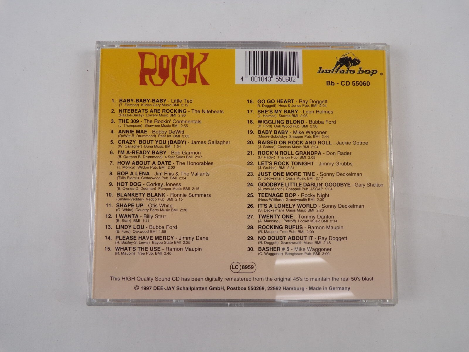 Rock Buffalo Bop Blankety Blank CD #18