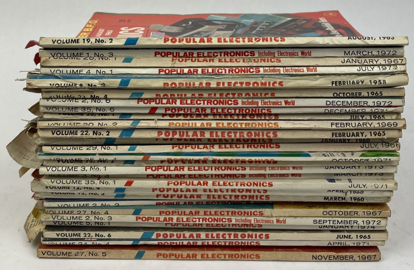 Lot of 28 - 1958 - 1973 POPULAR SCIENCE Magazines - 1950 60 70 Vintage Ads
