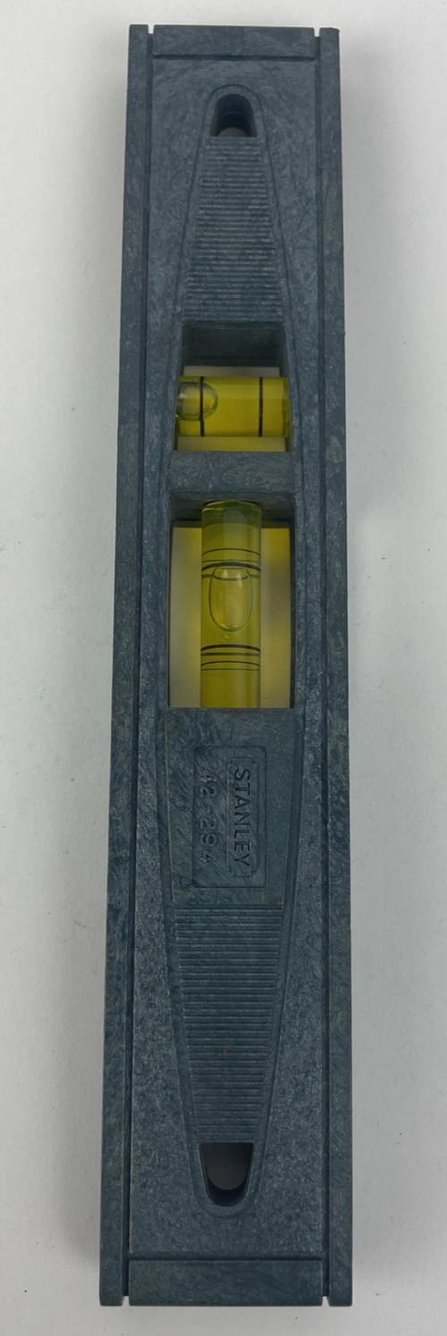 Vintage Stanley Tools USA 42-294 Plastic Torpedo Level. Blue VGC
